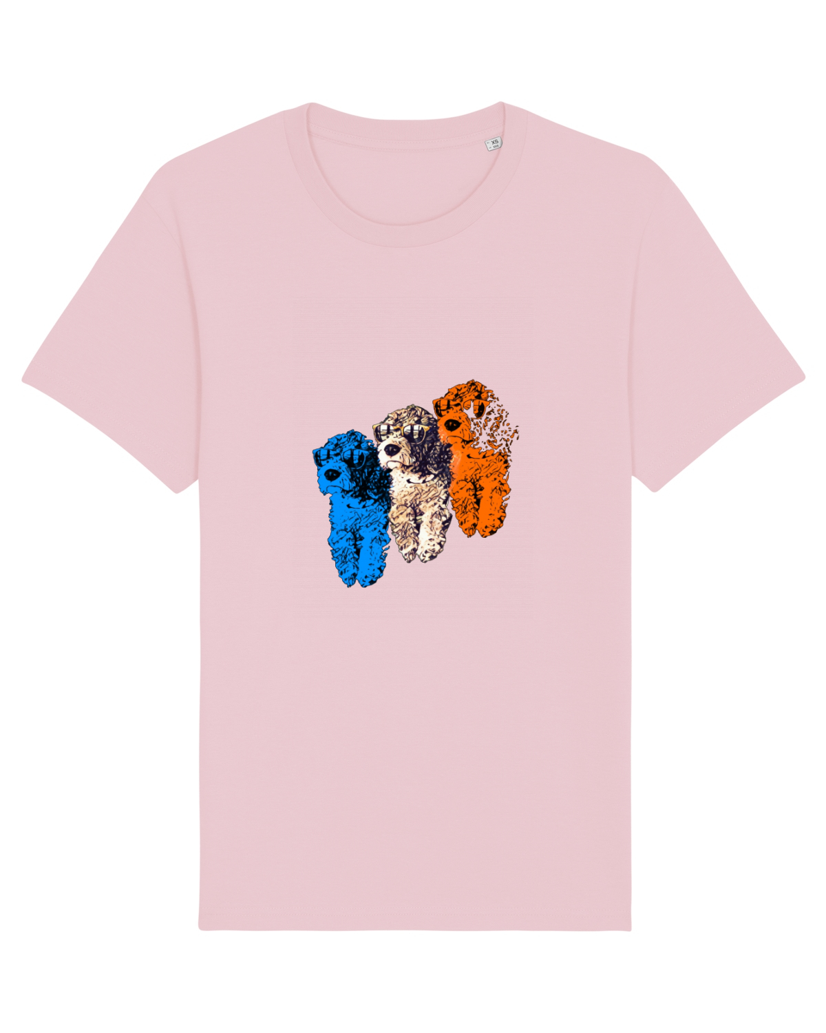 Tricou mânecă scurtă Unisex Rocker Cotton Pink