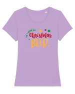 All I want for Christmas is BEER Tricou mânecă scurtă guler larg fitted Damă Expresser