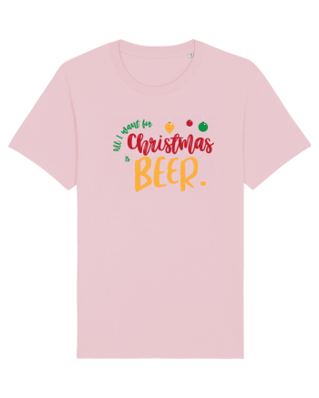 All I want for Christmas is BEER Cotton Pink