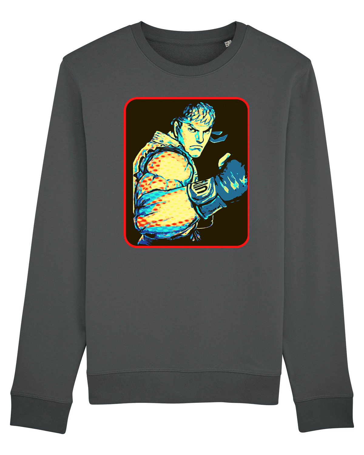 Bluză mânecă lungă Unisex Rise Anthracite