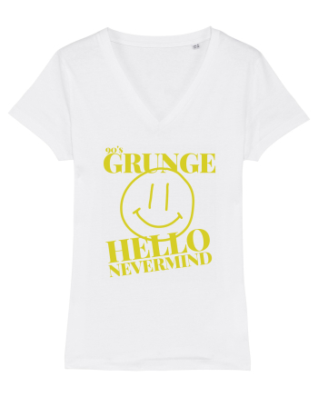 Hello Nevermind 90'S Grunge White