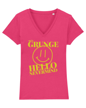 Hello Nevermind 90'S Grunge Raspberry
