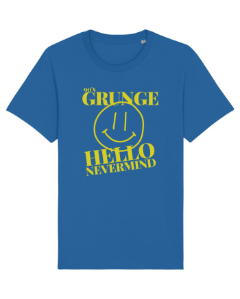 Hello Nevermind 90'S Grunge Royal Blue