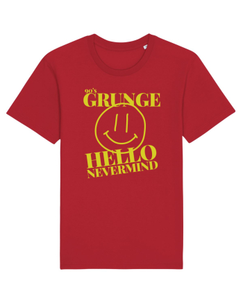 Hello Nevermind 90'S Grunge Red