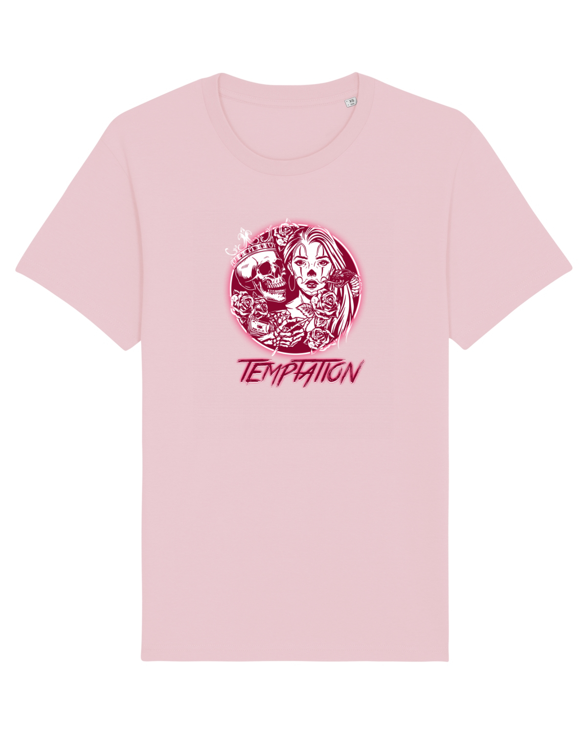 Tricou mânecă scurtă Unisex Rocker Cotton Pink