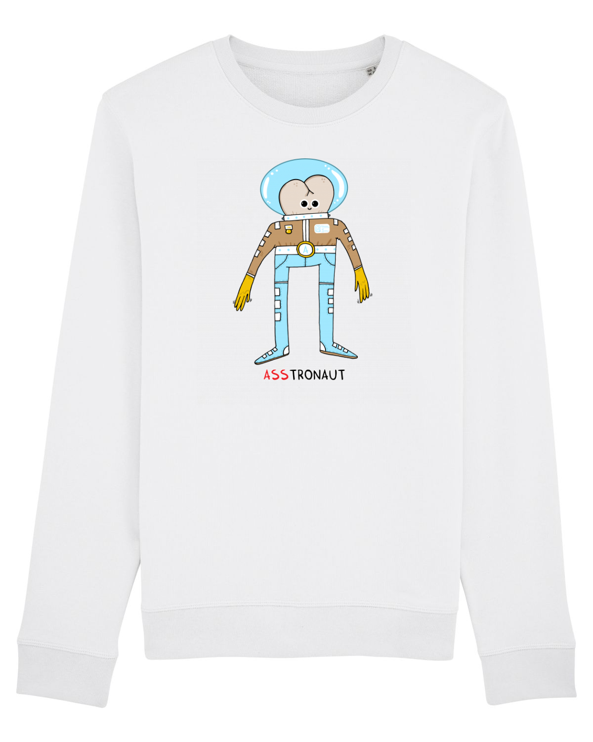 Bluză mânecă lungă Unisex Rise White