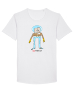 ASStronaut Tricou mânecă scurtă guler larg Bărbat Skater