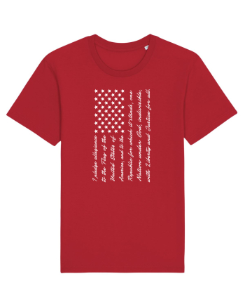 USA FLAG Red