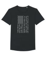 USA FLAG Tricou mânecă scurtă guler larg Bărbat Skater