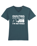 QUILTING Tricou mânecă scurtă guler V Bărbat Presenter
