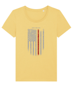 FIREFIGHTER Tricou mânecă scurtă guler larg fitted Damă Expresser