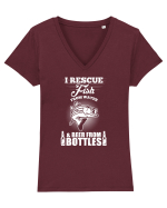 RESCUE Tricou mânecă scurtă guler V Damă Evoker