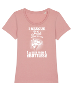 RESCUE Tricou mânecă scurtă guler larg fitted Damă Expresser