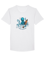 Surf Club California Tricou mânecă scurtă guler larg Bărbat Skater