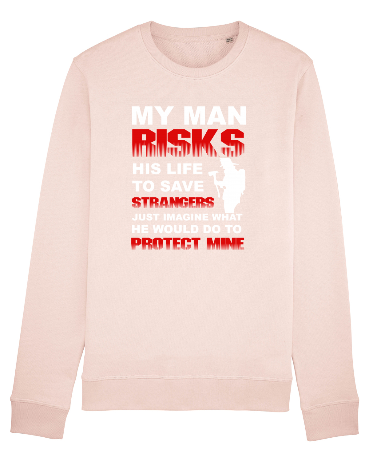 Bluză mânecă lungă Unisex Rise Candy Pink