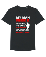 FIREFIGHTER Tricou mânecă scurtă guler larg Bărbat Skater