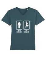 RUN Tricou mânecă scurtă guler V Bărbat Presenter