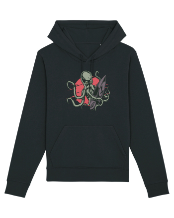 Surfing Octopus Black
