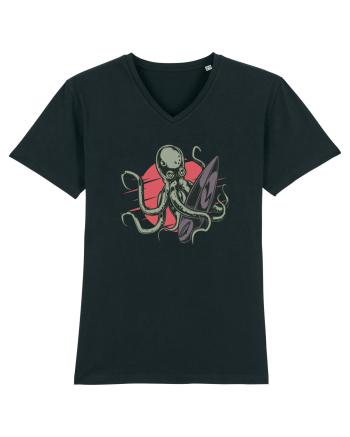 Surfing Octopus Black
