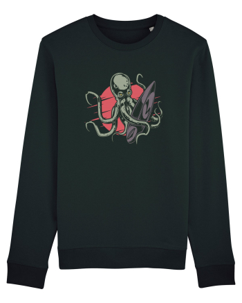 Surfing Octopus Black