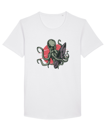 Surfing Octopus White