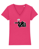 Catch me if you can Tricou mânecă scurtă guler V Damă Evoker