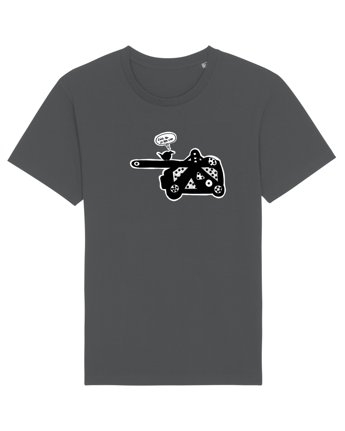 Tricou mânecă scurtă Unisex Rocker Anthracite