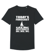 SAILING Tricou mânecă scurtă guler larg Bărbat Skater