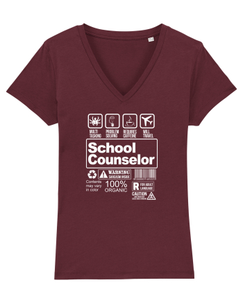SCHOOL COUNSELOR Burgundy