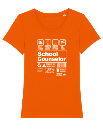 SCHOOL COUNSELOR Bright Orange