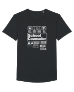 SCHOOL COUNSELOR Tricou mânecă scurtă guler larg Bărbat Skater