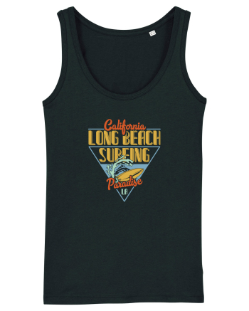 California Long Beach Surfing Paradise Black