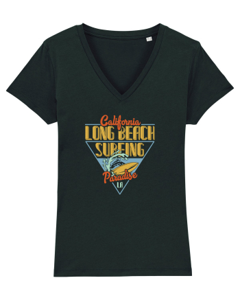 California Long Beach Surfing Paradise Black