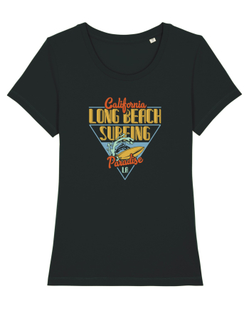 California Long Beach Surfing Paradise Black