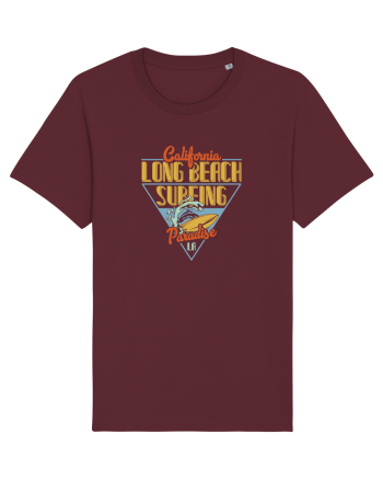 California Long Beach Surfing Paradise Burgundy