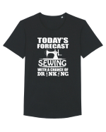 SEWING Tricou mânecă scurtă guler larg Bărbat Skater