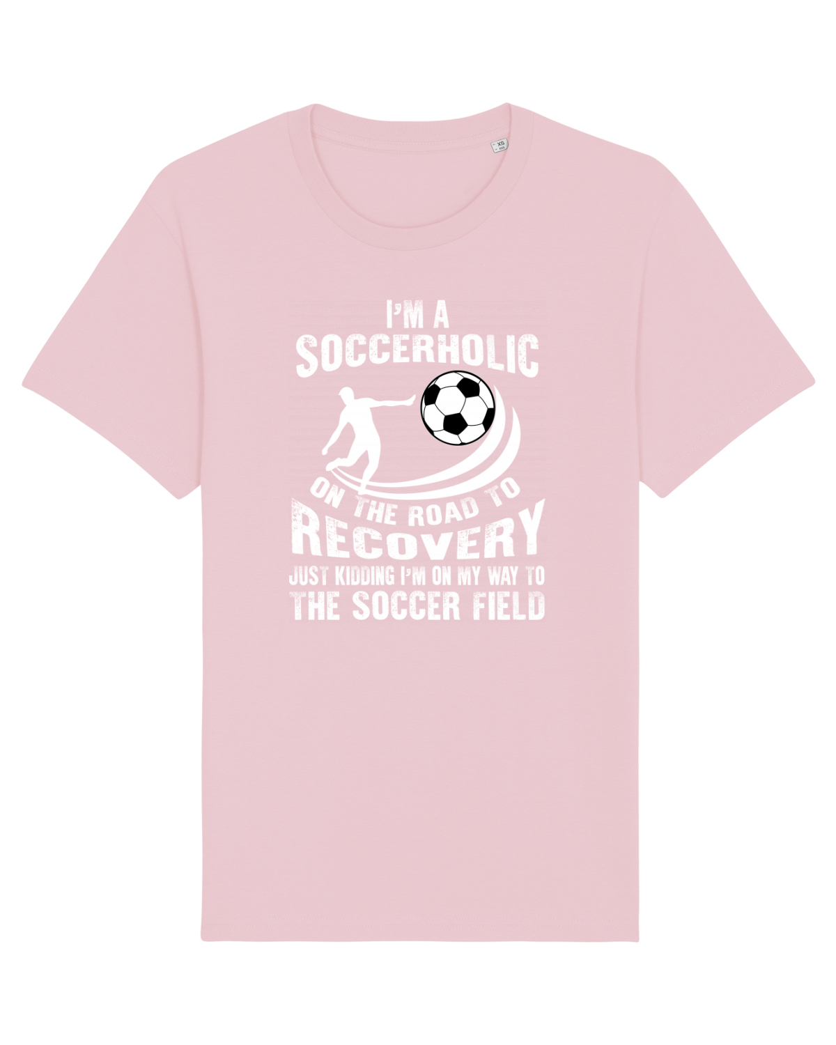 Tricou mânecă scurtă Unisex Rocker Cotton Pink