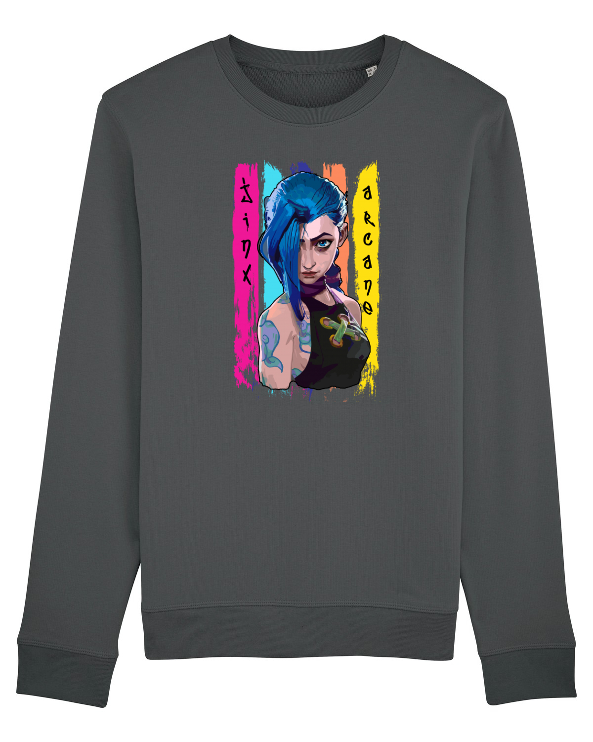 Bluză mânecă lungă Unisex Rise Anthracite