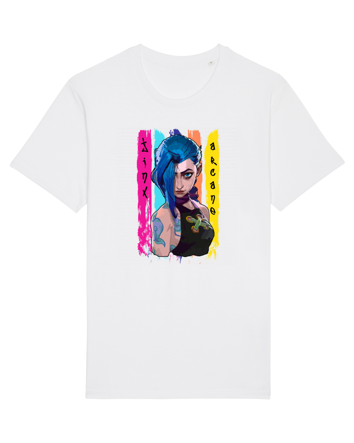 Tricou mânecă scurtă Unisex Rocker White