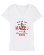 Surf for Life Malibu Tricou mânecă scurtă guler V Damă Evoker