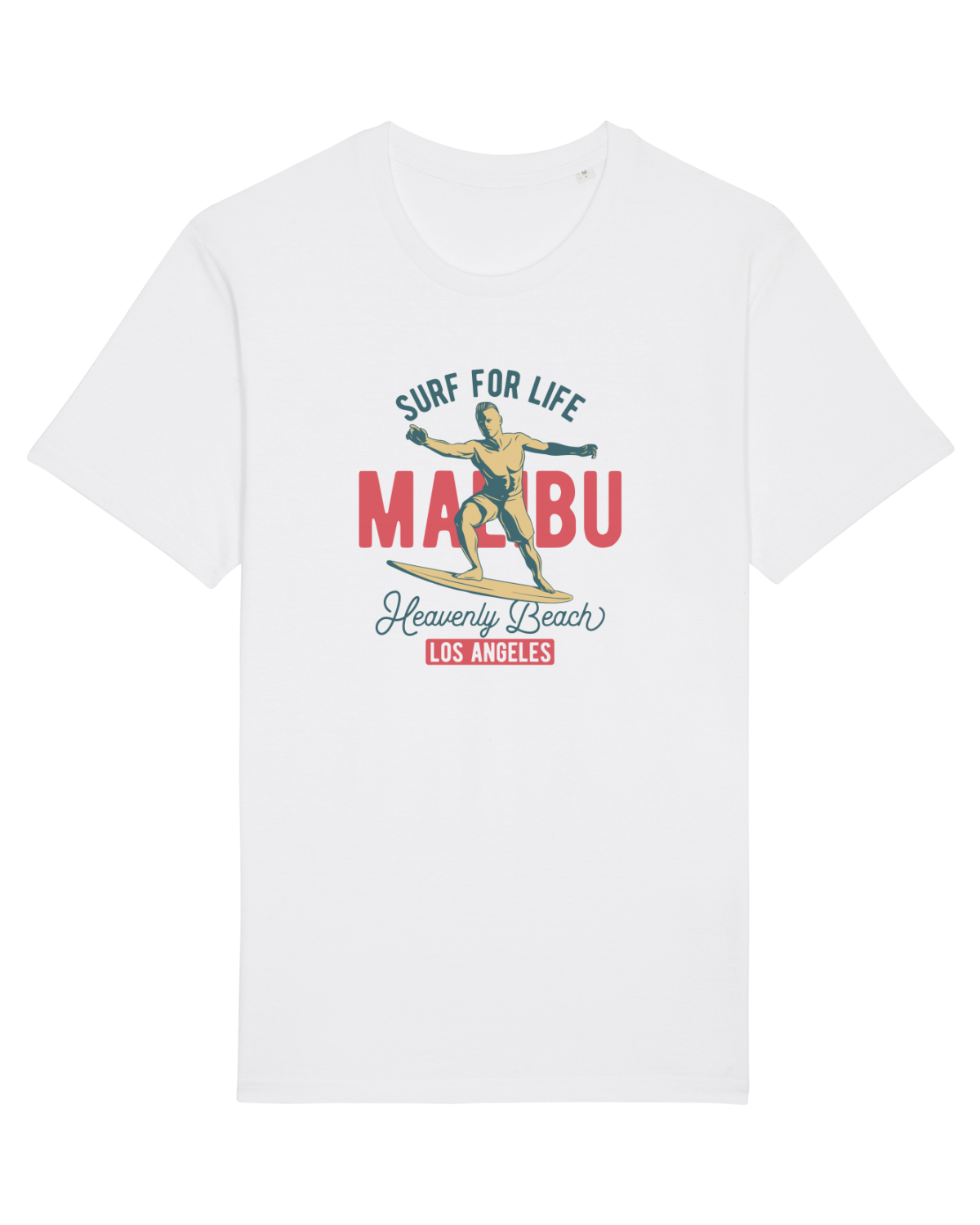 Tricou mânecă scurtă Unisex Rocker White