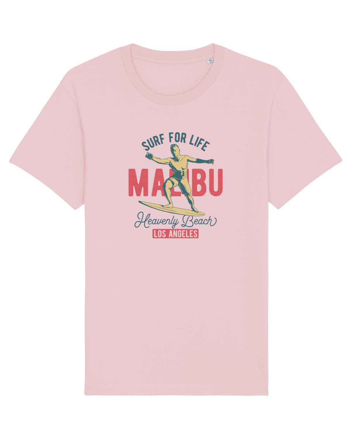 Tricou mânecă scurtă Unisex Rocker Cotton Pink