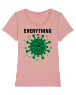 Totul e facut in China Tricou mânecă scurtă guler larg fitted Damă Expresser