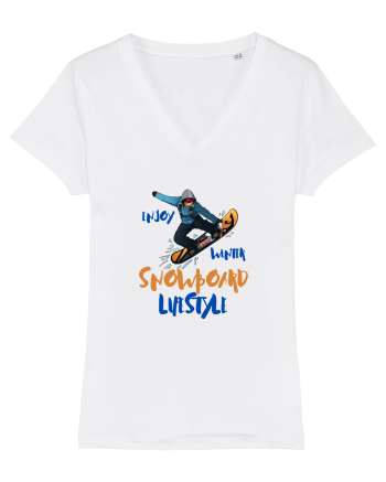 Enjoy Winter - Snowboard Lifestyle White