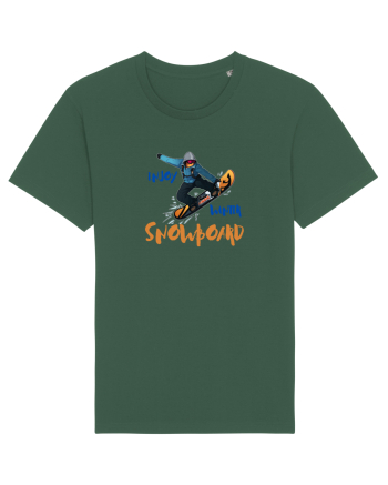 Enjoy Winter - Snowboard  Bottle Green