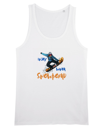 Enjoy Winter - Snowboard  White