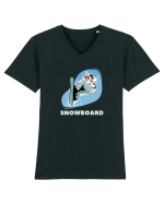 Snowboard  Tricou mânecă scurtă guler V Bărbat Presenter