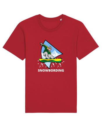Snowboarding  Red