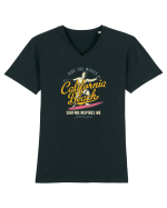 Ride the Waves California Beach Tricou mânecă scurtă guler V Bărbat Presenter