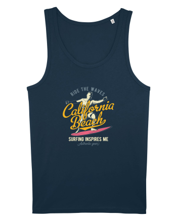 Ride the Waves California Beach Navy